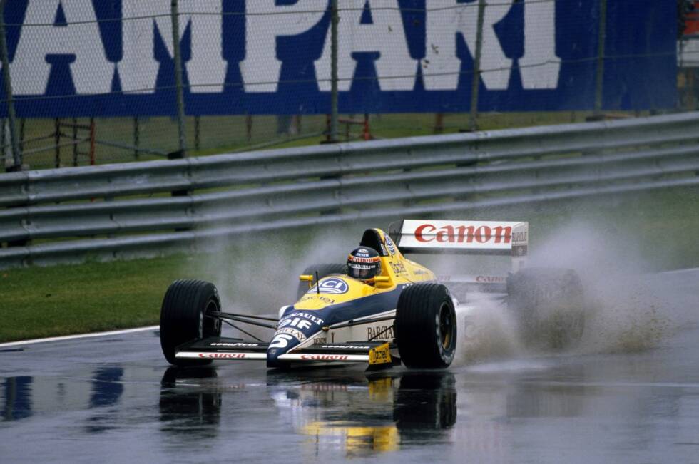 Foto zur News: Nach der McLaren-dominierten Saison 1988 mit Judd-Motoren kann der &quot;Rollstuhlgeneral&quot; 1989 wieder siegen: Thierry Boutsen beendet die Durststrecke beim Regen-Grand-Prix im kanadischen Montreal - mit Renault-Power. Der Beginn einer britisch-französischen Erfolgsallianz.