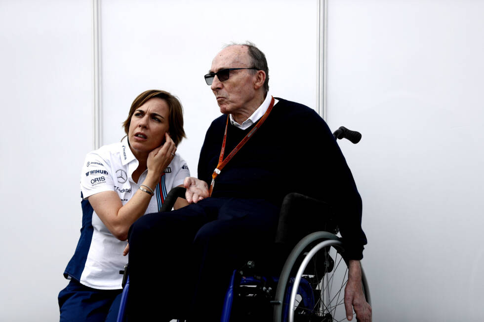 Foto zur News: Am Donnerstag vor dem Italien-Grand-Prix 2020 gibt Williams bekannt: Teamgründer Frank Williams und seine Tochter Claire treten von ihren Positionen als Teamchef und Stellvertreterin zurück. Die Familie Williams verlässt das Familienteam und die Formel 1.