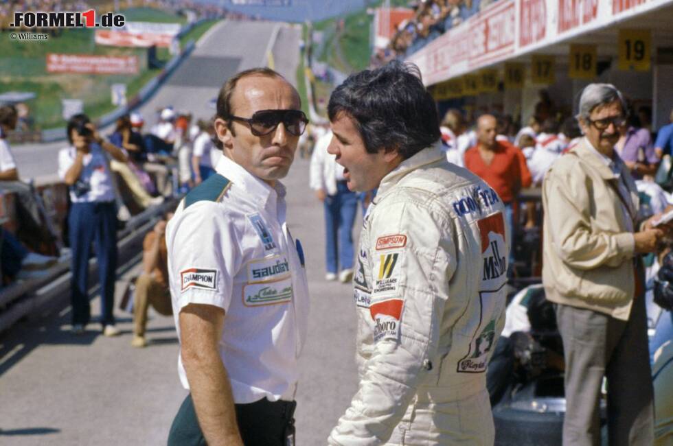 Foto zur News: Der Australier Alan Jones (rechts) wurde von vielen unterschätzt, aber nicht von Frank Williams - und bedankte sich für das Vertrauen mit dem WM-Titel 1980. Hier beim Grand Prix von Österreich 1980 in Spielberg.