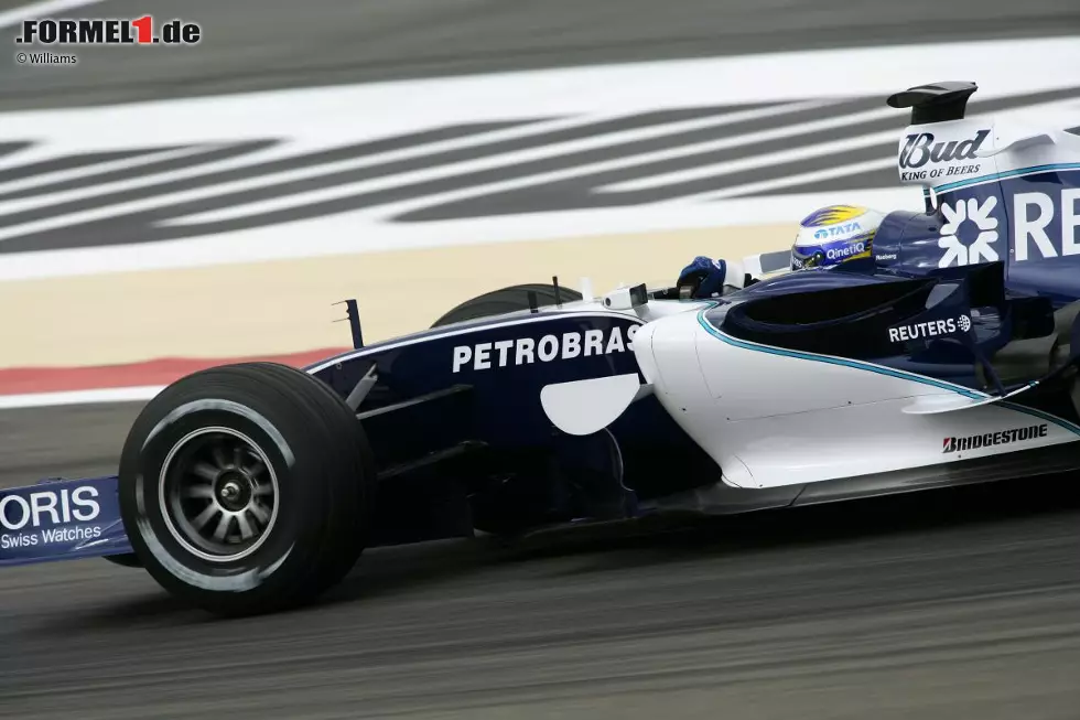 Ein Stern geht auf: Nico Rosberg feiert auf Williams-Cosworth in Bahrain 2006 seine Formel-1-Premiere - mit schnellster Rennrunde. Bis er in China 2012 auf Mercedes erstmals ein Rennen gewinnt, muss der Sohn des früheren Williams-Weltmeisters Keke Rosberg aber 111 Grands Prix warten. Foto zur News: Ein Stern geht auf: Nico Rosberg feiert auf Williams-Cosworth in Bahrain 2006 seine Formel-1-Premiere - mit schnellster Rennrunde. Bis er in China 2012 auf Mercedes erstmals ein Rennen gewinnt, muss der Sohn des früheren Williams-Weltmeisters Keke Rosberg aber 111 Grands Prix warten.