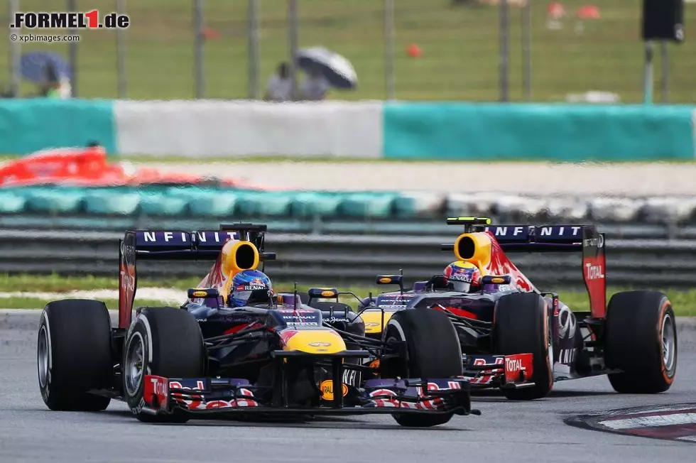 The Australian (Australien): "Webber bleibt schäumend zurück, als Vettel sich einmischt - Weltmeister Sebastian Vettel erboste letzte Nacht seinen Teamkollegen Mark Webber, als er zu einem riskanten Überholmanöver ansetzte, um Webber den Sieg in Malaysia zu entreißen." Foto zur News: The Australian (Australien): "Webber bleibt schäumend zurück, als Vettel sich einmischt - Weltmeister Sebastian Vettel erboste letzte Nacht seinen Teamkollegen Mark Webber, als er zu einem riskanten Überholmanöver ansetzte, um Webber den Sieg in Malaysia zu entreißen."