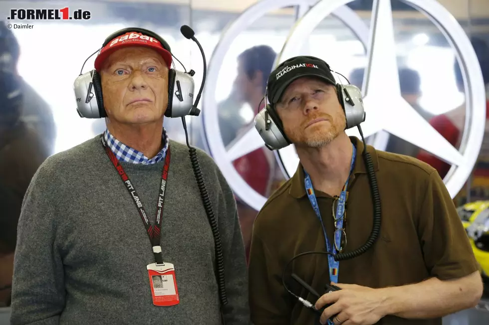 Foto zur News: Eingangs hatten wir doch den Hollywood-Film "Rush" erwähnt, in dem Daniel Brühl als junger Niki Lauda die Hauptrolle spielt. Gedreht wurde der Streifen von Ron Howard, der durch Welterfolge wie "Apollo 13" oder "A Beautiful Mind" berühmt wurde.