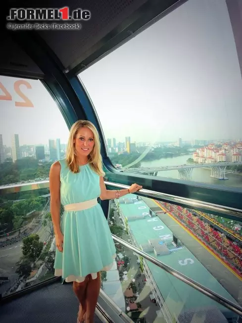 Foto zur News: ... Jennifer Becks, die Frau an der Seite von Adrian Sutil, ...