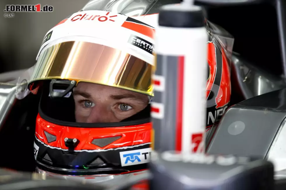 Foto zur News: Nico Hülkenberg (Chancen: **): Mit Geld kann er nicht argumentieren, wenn es um die Vergabe der 2014er-Cockpits geht, aber der Sauber-Pilot weiß: Wenn er im Finale noch einmal zwei Glanzleistungen hinlegt, wird es für die Formel 1 ganz schwierig, ihn hinauszukomplimentieren. Sein Sauber funktioniert schon seit Wochen prächtig - und warum sollte sich daran etwas ändern, wenn im Mittelfeld ohnehin niemand mehr weiterentwickelt?