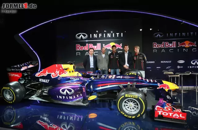 Foto zur News: Red Bulls viertes Erfolgsjahr beginnt mit der Präsentation des RB9, der auf seinem erfolgreichen Vorgänger, dem RB8, aufbaut. Die Weltmeister haben alle ihre Grundpfeiler aus der siegreichen Ära behalten können und vertrauen somit auch 2013 auf ein eingespieltes Team. Für die Bullen zählt nur eines: beide WM-Titel holen.