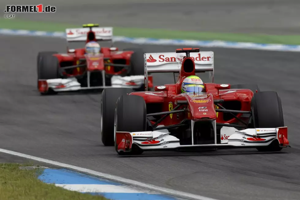 Ferrari kann den Rekord wieder an sich reißen: In Indien zog die Scuderia, seit dem Deutschland-Grand-Prix 2010 permanent in den Punkten, dank Felipe Massa gleich. Foto zur News: Ferrari kann den Rekord wieder an sich reißen: In Indien zog die Scuderia, seit dem Deutschland-Grand-Prix 2010 permanent in den Punkten, dank Felipe Massa gleich.