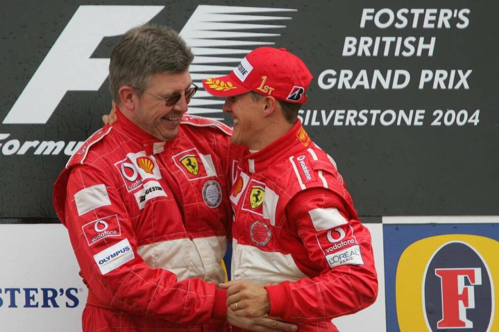 Foto zur News: Das neue Dreamteam Schumacher/Todt/Brawn/Byrne läutete in der Formel 1 eine bis heute einmalige Erfolgsära mit 69 Grand-Prix-Triumphen und fünf WM-Titeln (2000 bis 2004) ein.