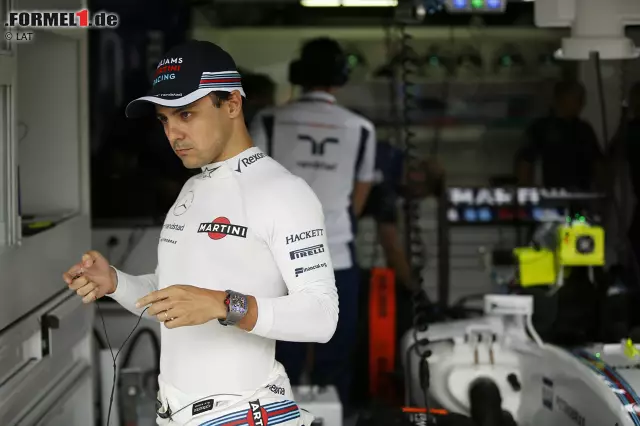 Dennoch: Seit Anfang September steht fest, dass Massa bei Williams und damit auch in der Formel 1 keine Chance mehr hat. Dachte man! Denn nach dem Wechsel von Valtteri Bottas zu Mercedes durfte Massa auch 2017 bleiben. Doch nach dem Zusatzjahr in der Formel 1 soll endgültig Schluss sein. Foto zur News: Dennoch: Seit Anfang September steht fest, dass Massa bei Williams und damit auch in der Formel 1 keine Chance mehr hat. Dachte man! Denn nach dem Wechsel von Valtteri Bottas zu Mercedes durfte Massa auch 2017 bleiben. Doch nach dem Zusatzjahr in der Formel 1 soll endgültig Schluss sein.