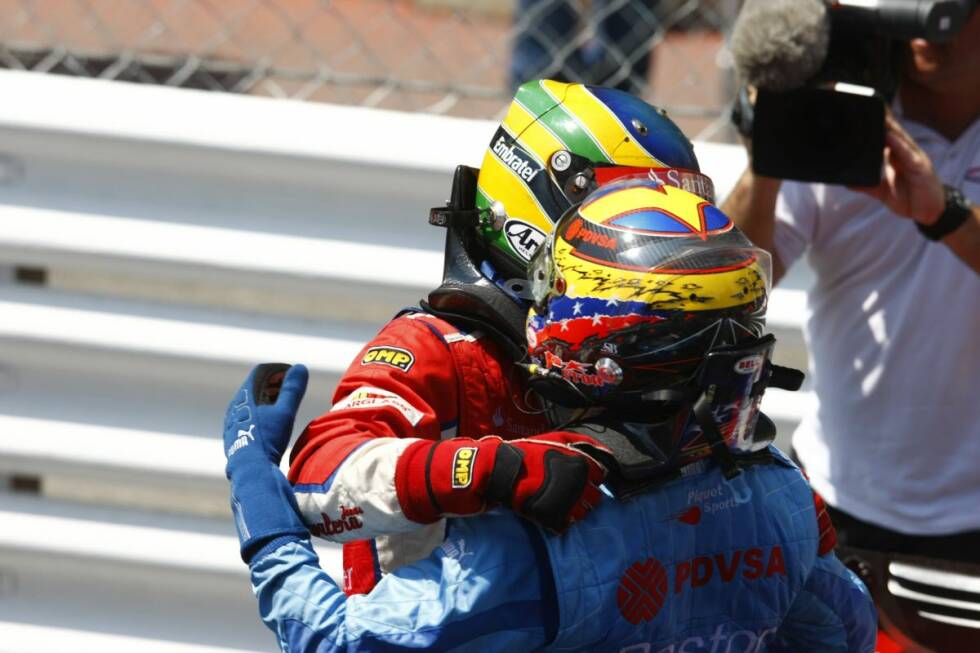 Foto zur News: Maldonado heuert 2008 mit seinem Mineralöl-Geldkoffer beim Piquet-Team an. Einer seiner Gegner: Bruno Senna, der 2012 bei Williams in der Formel 1 sein Teamkollege werden sollte. Senna landet in der Meisterschaft auf dem zweiten, Maldonado am Ende auf dem fünften Platz, getrennt allerdings nur durch vier Punkte.