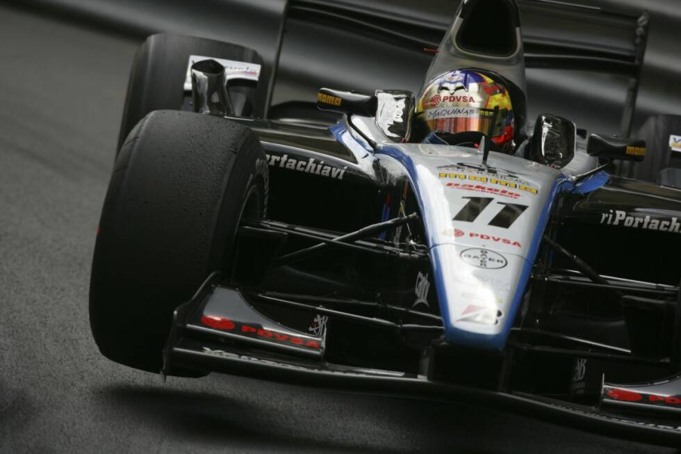 Foto zur News: 2007 heuert Maldonado bei Trident in der GP2 an und steht damit nur noch eine Stufe unterhalb der Königsklasse. Bereits im vierten Rennen feiert er seinen ersten Sieg - in Monaco, wie könnte es anders sein? Allerdings muss er am Saisonende wegen eines im Training erlittenen Schlüsselbeinbruchs vier Rennen aussetzen.