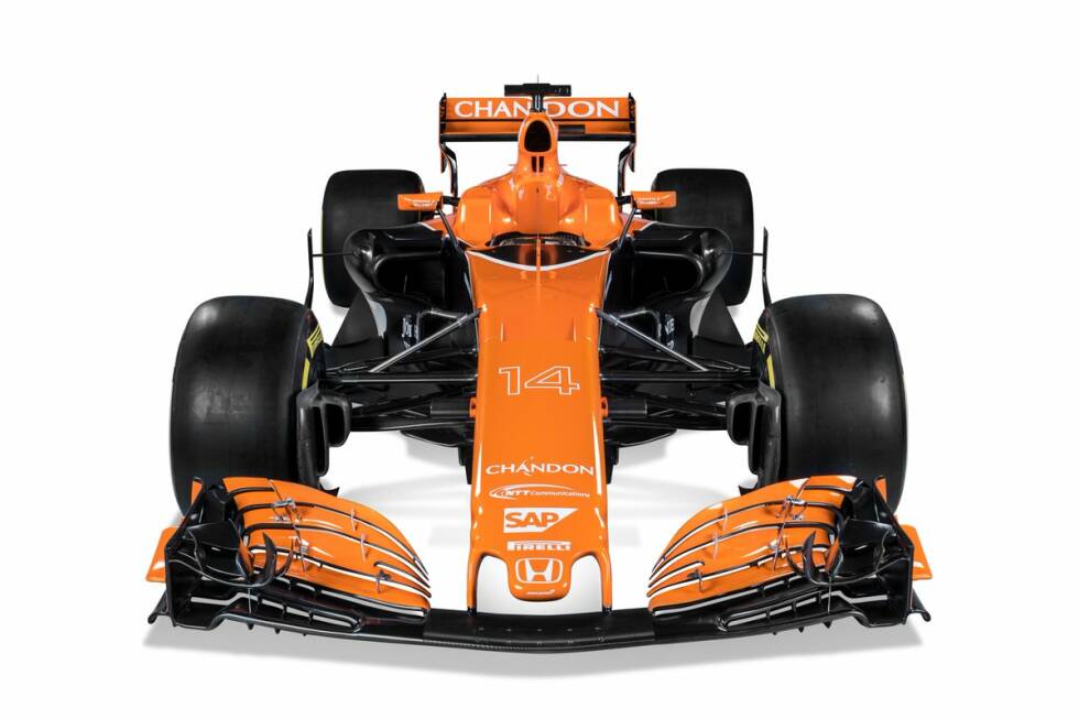 Foto zur News: Zurück in die Zukunft hieß es 2017: Das traditionelle McLaren-Orange kehrte auf&#039;s Auto zurück. Mit dem MCL32 begann bei McLaren eine neue Ära - auch farblich.