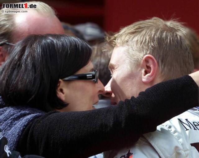 Foto zur News: Das Traumpaar der Formel 1: Mika Häkkinen lernt Erja Honkanen, damals Fremdenführerin in Nizza, Anfang der 1990er-Jahre kennen.