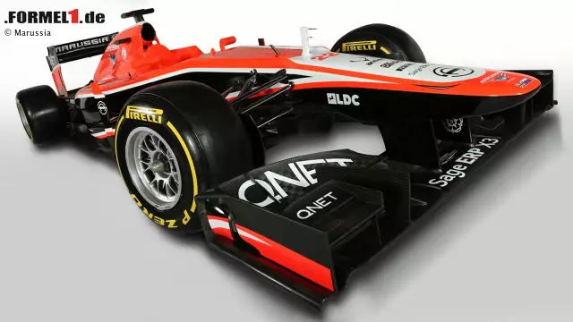 Foto zur News: Marussia-Cosworth MR02
Technischer Direktor: Pat Symonds
Konstrukteurs-WM 2012: 11.
Fahrer-WM 2012: 20. (Timo Glock)
Ziel 2013: Überleben.