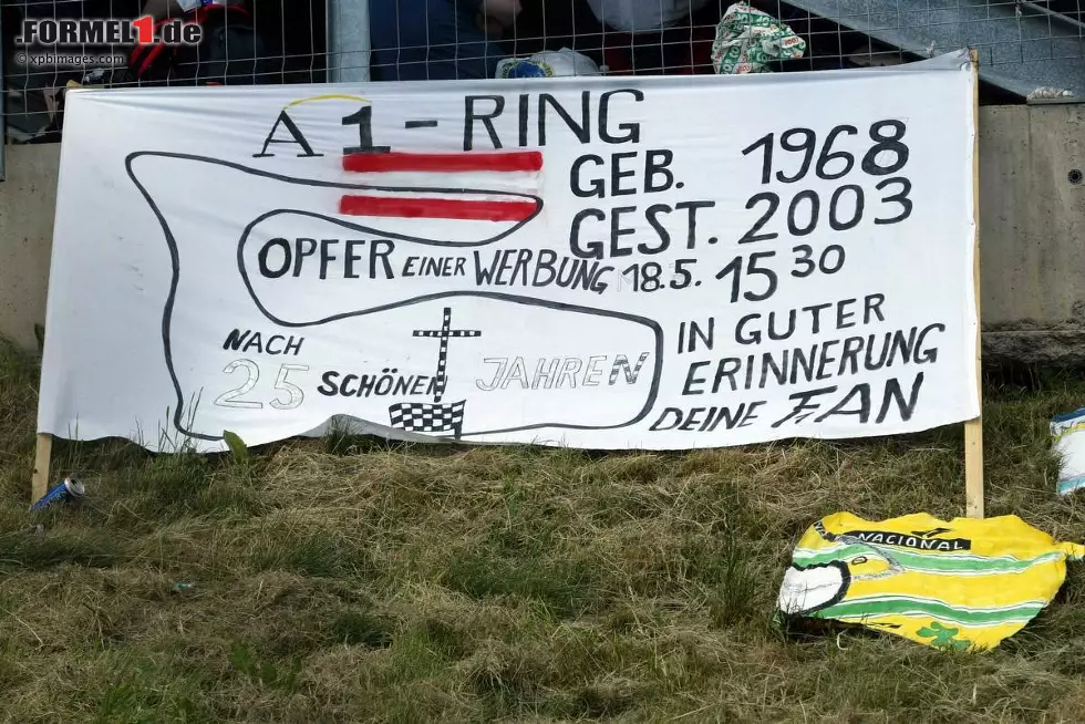 Foto zur News: So hieß es 2003 Abschied nehmen vom Österreich-Grand-Prix.