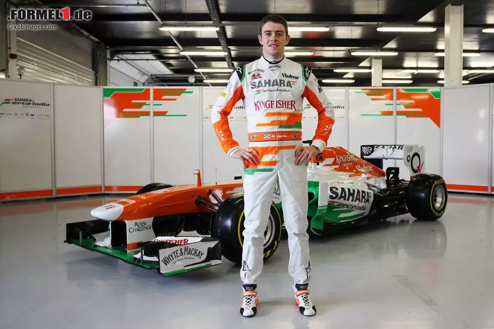 Foto zur News: Beim Launch des VJM06 (mit anschließendem Rollout) in Silverstone kann das Team nur einen Fahrer präsentieren: Ex-DTM-Champion Paul di Resta geht in seine dritte Formel-1-Saison.