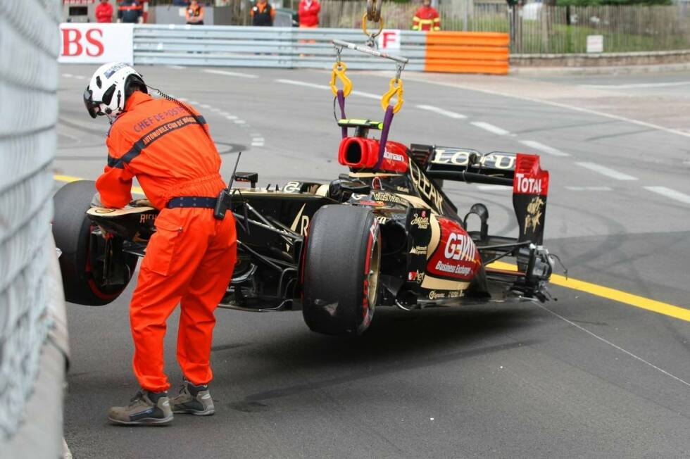 Foto zur News: Grosjeans Kugel fällt beim Grand-Prix-Roulette in Monaco auf Zero: Erst ein unnötiger Trainingsunfall, durch den er beinahe das Qualifying verpasst, und dann eine Kollision mit Daniel Ricciardo im Rennen, wegen der er eine Rückversetzungs-Strafe um zehn Positionen nach Kanada mitnimmt.