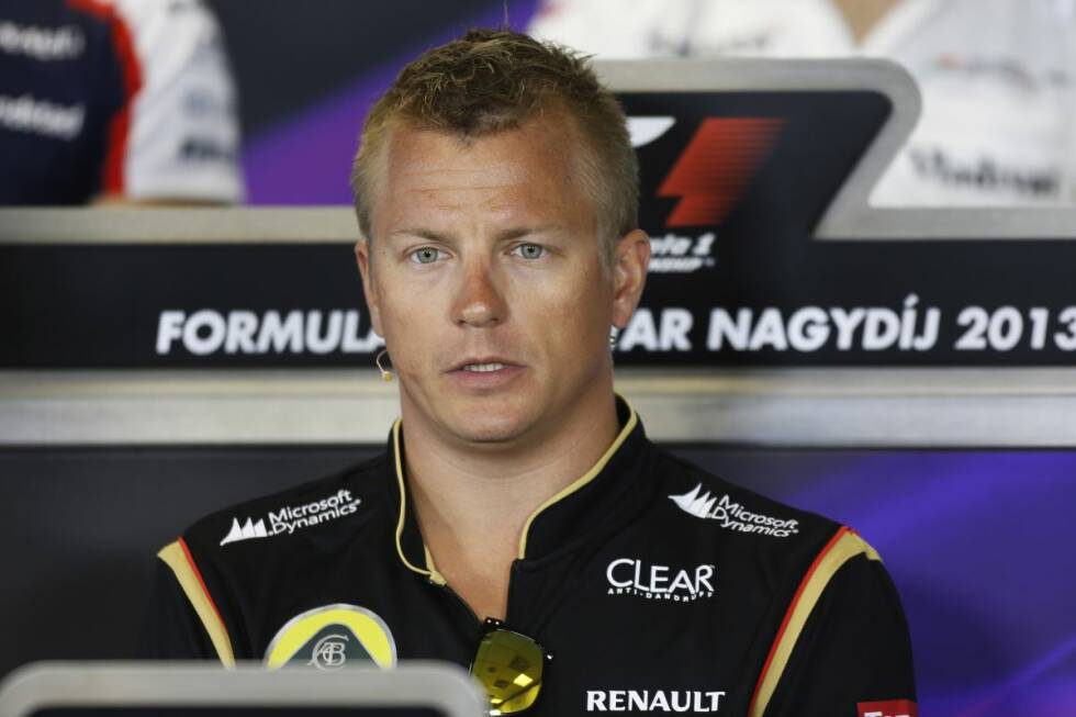 Foto zur News: Beim letzten Grand Prix vor der Sommerpause lässt Räikkönen eine Bombe platzen: Weil er langsam die Schnauze voll hat, verrät er bei einem Medientermin, dass er noch kein Gehalt gesehen hat. Nach und nach wird die seit Monaten dramatische Lotus-Finanzkrise auch einer breiteren Öffentlichkeit bewusst.