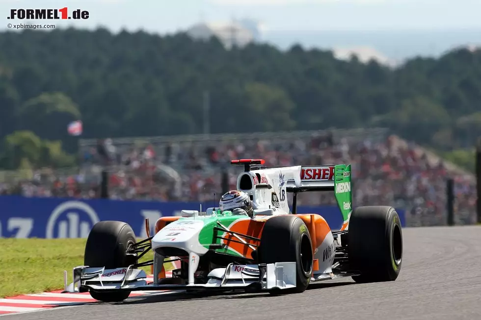 August 2010: Sowohl in Spa als auch in Sepang wird Adrian Sutil als Fünfter gewertet. Es sind seine beiden besten Ergebnisse in seiner bisher besten Formel-1-Saison. Dank 47 Punkten gibt's WM-Position elf. Foto zur News: August 2010: Sowohl in Spa als auch in Sepang wird Adrian Sutil als Fünfter gewertet. Es sind seine beiden besten Ergebnisse in seiner bisher besten Formel-1-Saison. Dank 47 Punkten gibt's WM-Position elf.