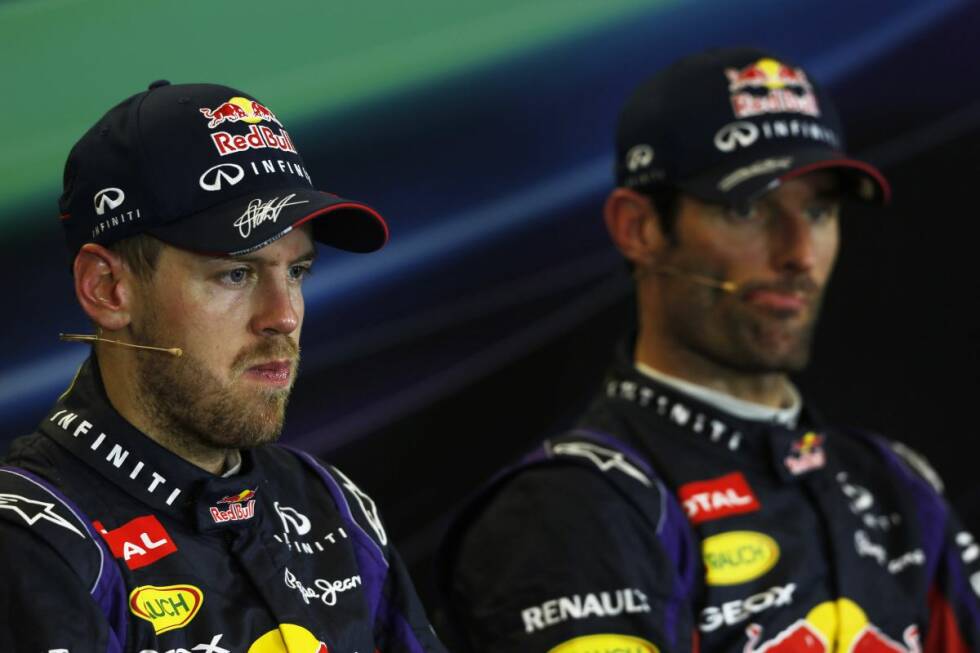 Foto zur News: In Silverstone kurz darauf gab es eine Kontroverse um einen Frontflügel, den Vettel erhielt. Der Australier gewann jedoch das Rennen und ließ sein Team anschließend im Boxenfunk wissen: &quot;Nicht schlecht für einen Nummer-zwei-Fahrer.&quot;