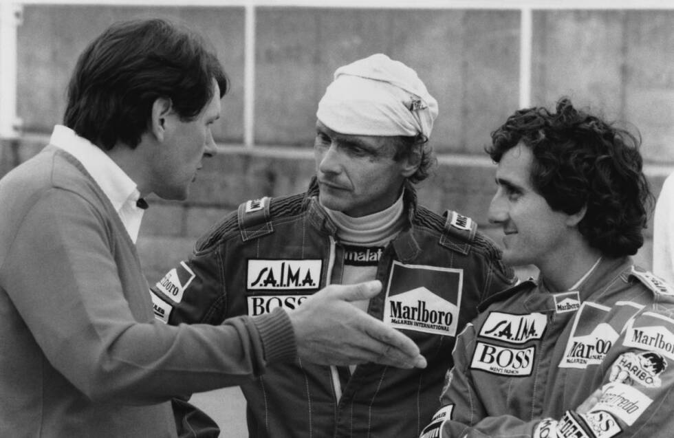 Foto zur News: Wie später auch dominierte das McLaren-Duo damals die Szenerie und holte sich in diesem Jahr zwölf von 16 möglichen Grand-Prix-Erfolgen. Prost (rechts) und Lauda verfolgten mit ihrem gnadenlosen Perfektionismus und ihrer Professionalität einen sehr ähnlichen Ansatz.