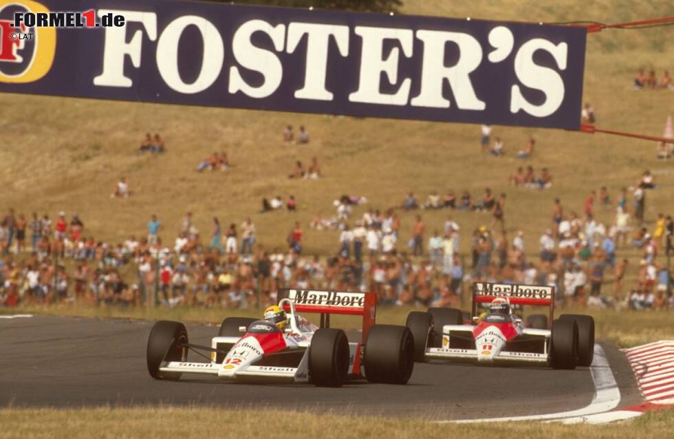 Foto zur News: ...und in einem Fall fing die Lunte Feuer: Ayrton Senna und Alain Prost lieferten sich in den Jahren 1988 und 1989 das vielleicht erbittertste Duell in der Geschichte des Motorsports. Der Brasilianer kam damals von Lotus als junger Hoffnungsträger zu McLaren.