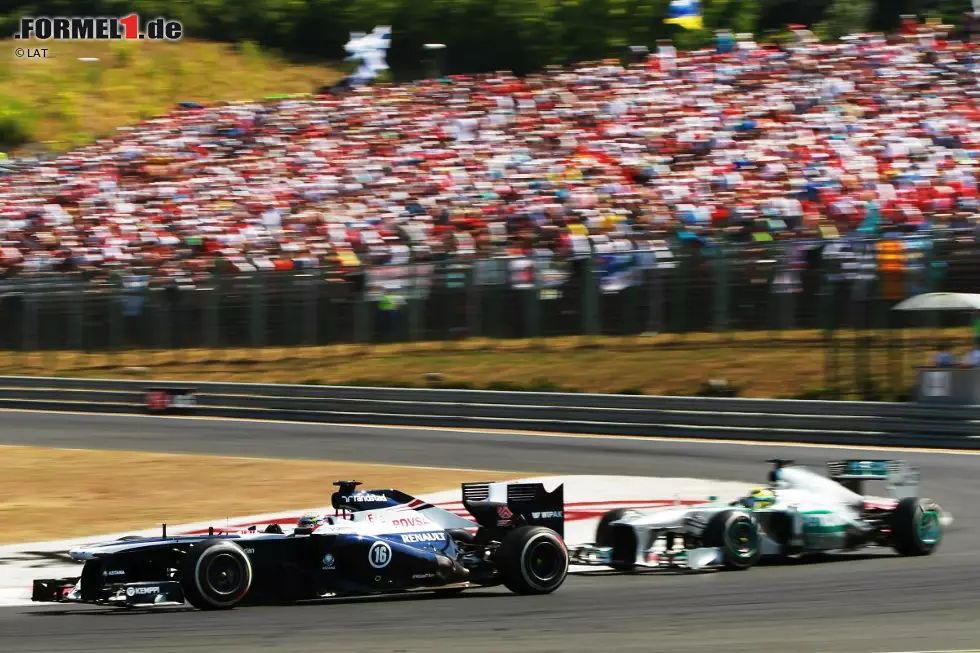 Ein Silberstreif am Horizont: In Ungarn holt Maldonado endlich den ersten WM-Punkt der Saison für Williams. Bottas hingegen fällt mit Motorschaden zum ersten Mal in seiner Karriere aus. Foto zur News: Ein Silberstreif am Horizont: In Ungarn holt Maldonado endlich den ersten WM-Punkt der Saison für Williams. Bottas hingegen fällt mit Motorschaden zum ersten Mal in seiner Karriere aus.