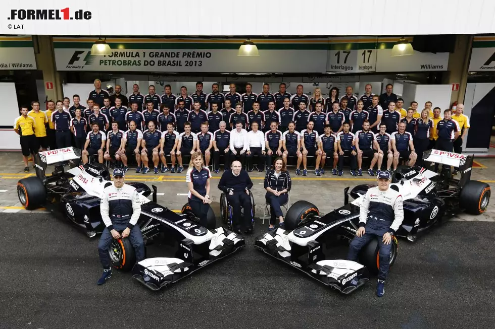 Beim Saisonfinale in Sao Paulo wird man mit einem Ausfall und Position 16 auf den Boden der Tatsachen zurückgeholt. Am Ende ist die Saison 2013 für Williams die zweitschlechteste der Geschichte: Zwar holte man auch 2011 nur magere fünf Punkte, in diesem Jahr gelingt Bottas aber zumindest die bessere Einzelplatzierung durch seinen achten Rang in Austin. Foto zur News: Beim Saisonfinale in Sao Paulo wird man mit einem Ausfall und Position 16 auf den Boden der Tatsachen zurückgeholt. Am Ende ist die Saison 2013 für Williams die zweitschlechteste der Geschichte: Zwar holte man auch 2011 nur magere fünf Punkte, in diesem Jahr gelingt Bottas aber zumindest die bessere Einzelplatzierung durch seinen achten Rang in Austin.