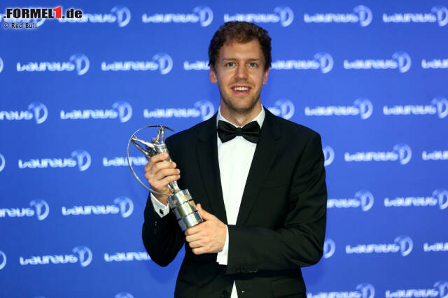Foto zur News: Zum fünften Mal nominiert, endlich gewonnen: Sebastian Vettel wird in Kuala Lumpur der Laureus-Award für den Sportler des Jahres verliehen. Ebenfalls nominiert: Usain Bolt, Mo Farah (beide Leichtathletik), LeBron James (Basketball), Rafael Nadal (Tennis) und Cristiano Ronaldo (Fußball).