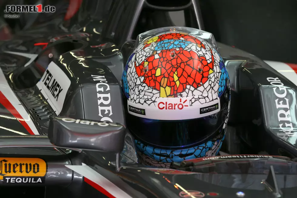 Stilsicher auch Sutils Helm für den Grand Prix von Spanien: Tribut an Antoni Gaudi, den Architekten der berühmten Sagrada Familia. An der Kathedrale in Barcelona wird heute noch gebaut. Bis 2026 soll das bereits 1882 begonnene Projekt endlich abgeschlossen sein. Foto zur News: Stilsicher auch Sutils Helm für den Grand Prix von Spanien: Tribut an Antoni Gaudi, den Architekten der berühmten Sagrada Familia. An der Kathedrale in Barcelona wird heute noch gebaut. Bis 2026 soll das bereits 1882 begonnene Projekt endlich abgeschlossen sein.