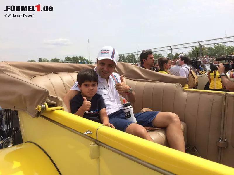 Foto zur News: Das nutzt Felipe Massa, um seinem Sohn Felipinho ein besonderes Erlebnis zu bereiten. Der kleine Massa begleitet den großen Massa zu fast allen Grands Prix.