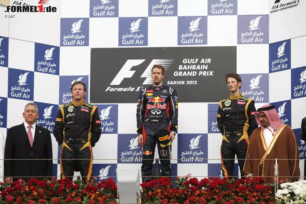In gleicher Konstellation sind die Herren schon 2012 beim Grand Prix von Bahrain aufgetreten. Klicken Sie ruhig noch einmal zurück, das sind zwei verschiedene Fotos! Foto zur News: In gleicher Konstellation sind die Herren schon 2012 beim Grand Prix von Bahrain aufgetreten. Klicken Sie ruhig noch einmal zurück, das sind zwei verschiedene Fotos!