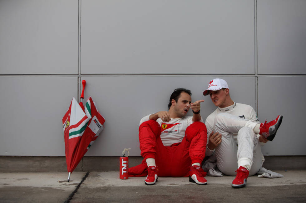 Foto zur News: Heute wünscht sich Massa, mit seinem alten Freund Schumacher noch einmal im Fahrerlager über die Formel 1 fachsimpeln zu können.