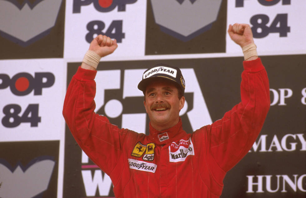 Foto zur News: Am 13. August 1989 gelingt Nigel Mansell im Ferrari eine einmalige Leistung. Von Startplatz zwölf aus gewinnt er das Rennen - und da soll noch einmal jemand behaupten, auf dem Hungaroring könne man nicht überholen.