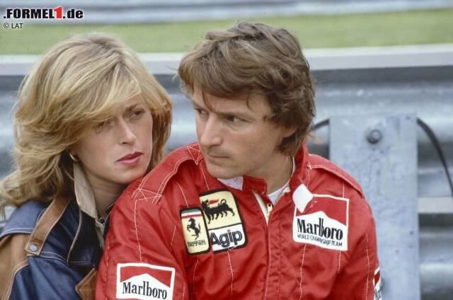 Foto zur News: Rene Arnoux (hier 1983 mit Ehefrau Annette) wird am 4. Juli 1948 in Pontcharra in der Nähe von Grenoble geboren. Im Verlauf seiner zwölfjährigen Formel-1-Karriere bringt es der Franzose auf 149 Grand-Prix-Starts.