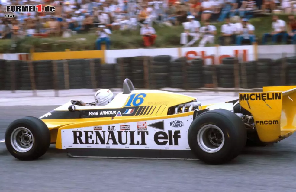 Auch beim Grand Prix von Südafrika in Kyalami kommt Arnoux als Erster ins Ziel und führt in der Weltmeisterschaft. Am Ende der Saison 1980 reicht es aber nur zu Rang sechs. Weltmeister wird Alan Jones im Williams. Foto zur News: Auch beim Grand Prix von Südafrika in Kyalami kommt Arnoux als Erster ins Ziel und führt in der Weltmeisterschaft. Am Ende der Saison 1980 reicht es aber nur zu Rang sechs. Weltmeister wird Alan Jones im Williams.
