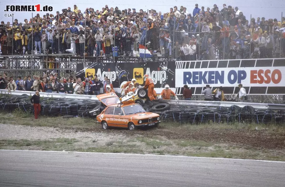 Die Saison 1982 beginnt für den Franzosen zunächst ähnlich schlecht, mit einer Reihe von Ausfällen wie dem Abflug in Zandvoort. Foto zur News: Die Saison 1982 beginnt für den Franzosen zunächst ähnlich schlecht, mit einer Reihe von Ausfällen wie dem Abflug in Zandvoort.