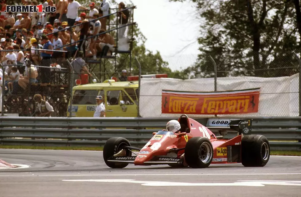 Zur Saison 1983 wechselt Arnoux zu Ferrari. Dort gewinnt er drei Rennen: Den Grand Prix von Kanada in Montreal mit dem 126C2 ... Foto zur News: Zur Saison 1983 wechselt Arnoux zu Ferrari. Dort gewinnt er drei Rennen: Den Grand Prix von Kanada in Montreal mit dem 126C2 ...