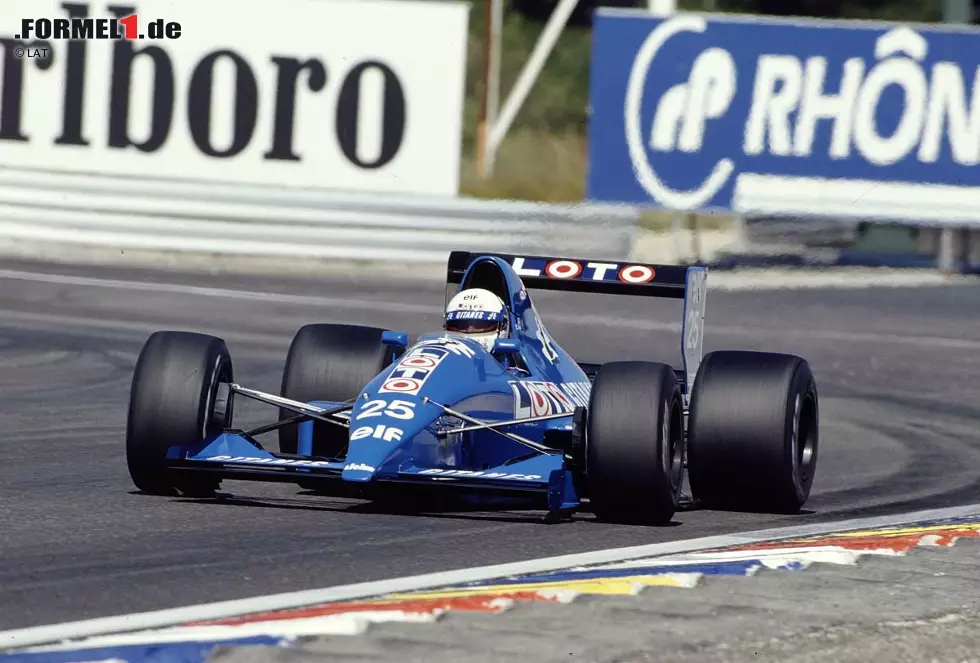 Die Saison 1989 markiert für Arnoux mit dem Ligier-Ford JS33 die letzte seiner Karriere. Höhepunkt ist Platz fünf beim Regen-Grand-Prix von Kanada in Montreal. Beim Heimspiel in Le Castellet (Foto) fällt er aus und beschließt seinen Rücktritt zum Jahresende. Foto zur News: Die Saison 1989 markiert für Arnoux mit dem Ligier-Ford JS33 die letzte seiner Karriere. Höhepunkt ist Platz fünf beim Regen-Grand-Prix von Kanada in Montreal. Beim Heimspiel in Le Castellet (Foto) fällt er aus und beschließt seinen Rücktritt zum Jahresende.