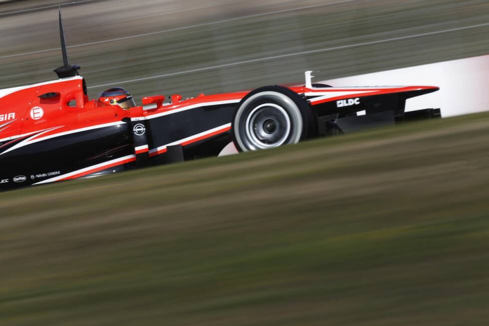 Foto zur News: Da man bei Force India für die Saison 2013 auf Adrian Sutil und Paul di Resta setzte, ermöglichte Ferrari dem Youngster den Sprung zu einem anderen Team: Marussia. Im März 2013 setzte sich Jules Bianchi zum Testen erstmals in das Auto.