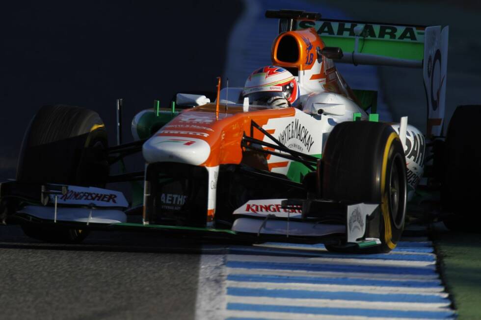 Foto zur News: 2011 war Jules Bianchi Testfahrer von Ferrari, 2012 Test- und Ersatzfahrer von Force India. Beim Team von Vijay Mallya überzeugte der Franzose endgültig. Er stand kurz vor dem Sprung in ein Stammcockpit, aber dann kam es anders...