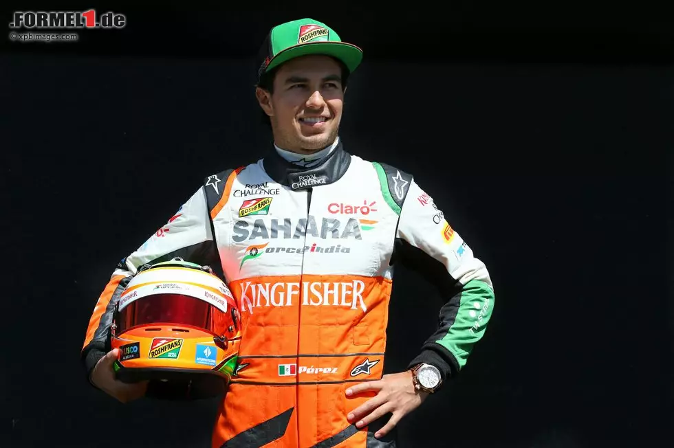 Foto zur News: #11 Sergio Perez (Force-India-Mercedes), Mexiko, 24 Jahre alt