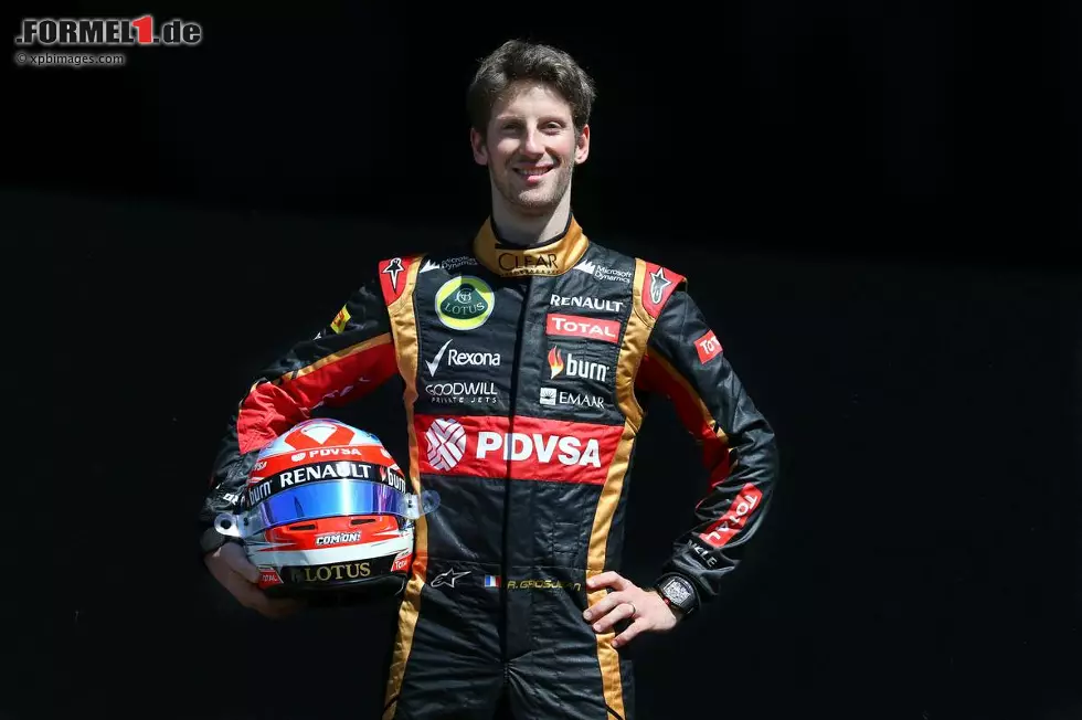 Foto zur News: #8 Romain Grosjean (Lotus-Renault), Frankreich, 27 Jahre alt