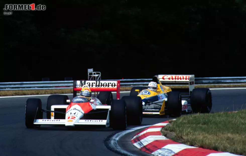 Foto zur News: #8: Williams wird 1986 und 1987 Konstrukteurs- und 1987 mit Nelson Piquet auch Fahrer-Weltmeister, nicht zuletzt dank der damals überlegenen Honda-Motoren. Doch nach dem Autounfall von Frank Williams, seit dem dieser im Rollstuhl sitzt, gelingt es Ron Dennis, die Japaner davon zu überzeugen, dass Williams keine Zukunft hat. McLaren-Honda gewinnt 1988 15 von 16 Rennen. Das ist bis heute Rekord.