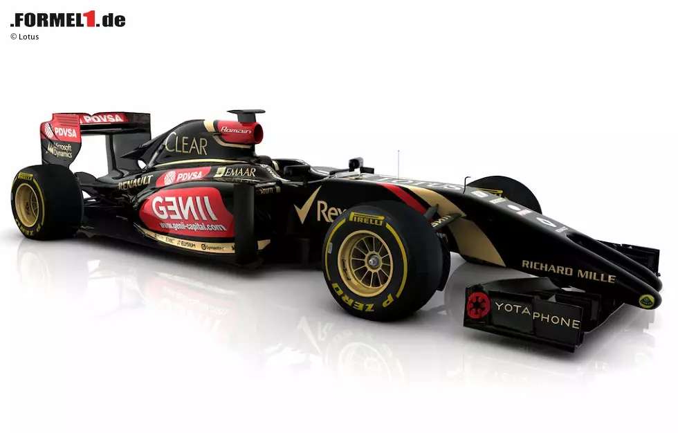 Einen radikal anderen Ansatz wählte Lotus beim E22, von dem bisher nur zwei Illustrationen vorliegen. Dem neuen Lotus wachsen gleich zwei Zapfen aus der Nase. Eine ähnliche Lösung hatte auch Toro-Rosso-Technikchef James Key in Erwägung gezogen. Foto zur News: Einen radikal anderen Ansatz wählte Lotus beim E22, von dem bisher nur zwei Illustrationen vorliegen. Dem neuen Lotus wachsen gleich zwei Zapfen aus der Nase. Eine ähnliche Lösung hatte auch Toro-Rosso-Technikchef James Key in Erwägung gezogen.