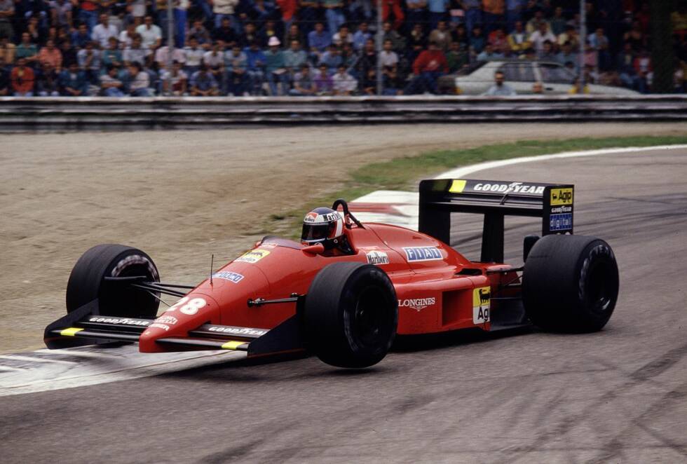 Foto zur News: Berger ist der letzte Fahrer, der von Enzo Ferrari persönlich unter Vertrag genommen wird. Der erste von zwei Karriereabschnitten des Österreichers in Maranello beginnt mit vier vierten Plätzen - unter anderem in Monza - aber auch sieben Ausfällen verteilt auf die ersten elf Saisonrennen 1987.