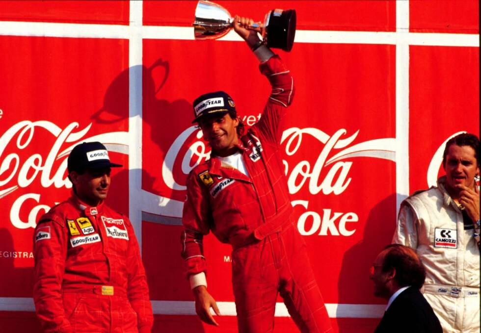 Foto zur News: ... Italien in Monza patzt McLaren. Gerhard Berger staubt ab und holt seinen einzigen Saisonsieg. Teamkollege Michele Alboreto sorgt als Zweiter gar für einen Ferrari-Doppelsieg auf heimischem Boden. Das historische Ergebnis kommt vier Wochen nach dem Tod von Enzo Ferrari zustande. Berger beendet die Saison 1988 mit 41 WM-Punkten als Gesamtdritter.