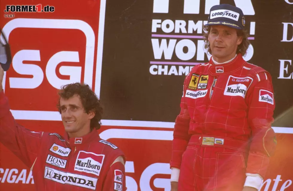 Den Grand Prix von Monaco muss Berger aufgrund seiner Imola-Verletzungen auslassen. In Estoril meldet er sich viereinhalb Monate später aber eindrucksvoll zurück: Berger gewinnt den Grand Prix von Portugal vor Alain Prost und übernimmt in der folgenden Winterpause ... Foto zur News: Den Grand Prix von Monaco muss Berger aufgrund seiner Imola-Verletzungen auslassen. In Estoril meldet er sich viereinhalb Monate später aber eindrucksvoll zurück: Berger gewinnt den Grand Prix von Portugal vor Alain Prost und übernimmt in der folgenden Winterpause ...