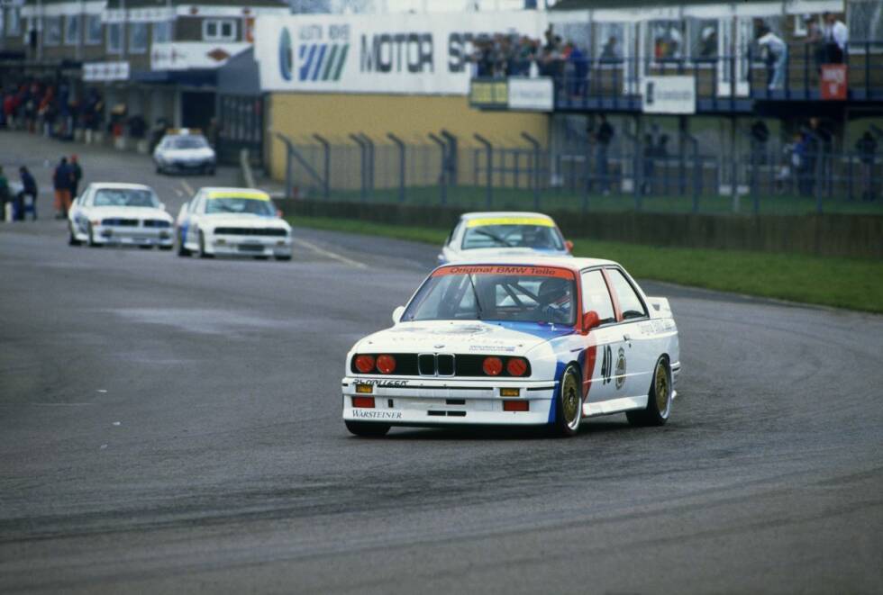 Foto zur News: Parallel zu seinem Formel-3-Engagement geht Ratzenberger in den Jahren 1987 und 1988 sporadisch bei Tourenwagen-Rennen an den Start. Beim WM-Lauf in Donington 1987 sitzt er in einem Schnitzer-BMW.