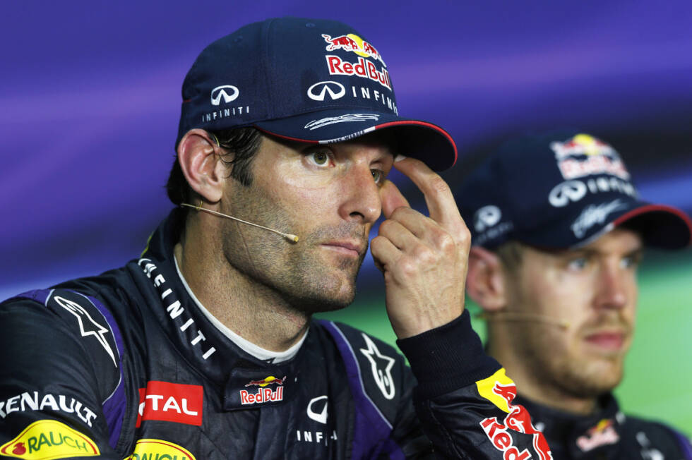 Foto zur News: Nach dem Rennen herrscht zwischen den beiden Red-Bull-Fahrern Eiszeit. Webber sagt: &quot;Es hat jeder gesehen, was da draußen passiert ist.&quot; Vettel entschuldigt sich zuerst, rudert aber ein paar Tage später zurück: &quot;Ich würde es wieder genauso machen.&quot; Viele Beobachter finden: Zum ersten Mal hat der sonst sympathische Deutsche sein zweites Gesicht gezeigt.