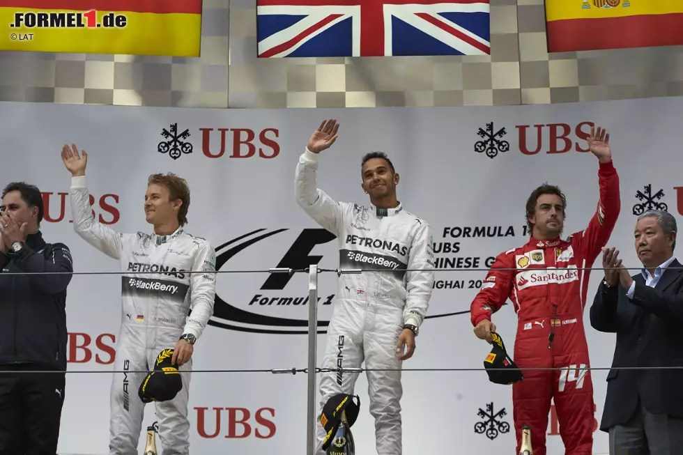 AS (Spanien): "Sonntag der Wiederauferstehung für Fernando Alonso. Der Spanier kletterte bei einem neuen Sieg von Hamilton erstmals in der Saison aufs Siegertreppchen. Rosberg wurde Zweiter und ist weiter Leader." Foto zur News: AS (Spanien): "Sonntag der Wiederauferstehung für Fernando Alonso. Der Spanier kletterte bei einem neuen Sieg von Hamilton erstmals in der Saison aufs Siegertreppchen. Rosberg wurde Zweiter und ist weiter Leader."
